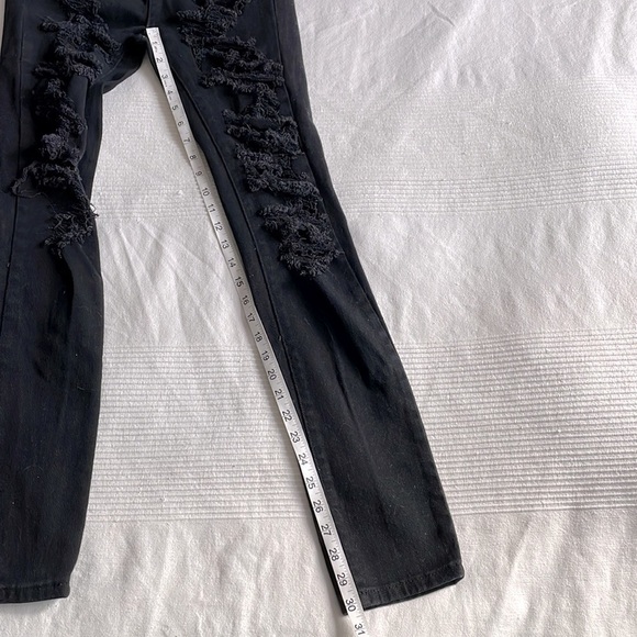 ONE Teaspoon Yard Birds Mid Rise Distressed Skinny Jeans Size 27 - Picture 9 of 9